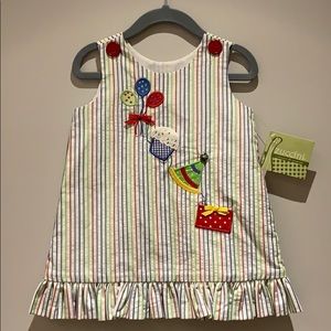 Zuccini Striped Birthday Jumper Dress 12M